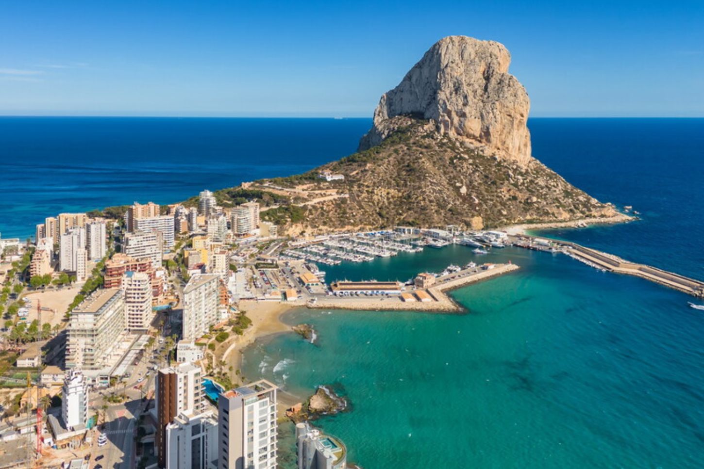Costa mediterránea de Calpe